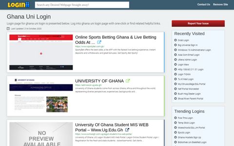 Ghana Uni Login | Accedi Ghana Uni - Loginii.com
