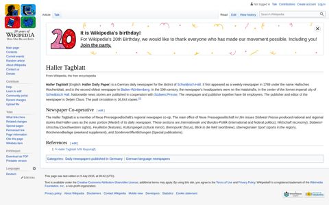 Haller Tagblatt - Wikipedia