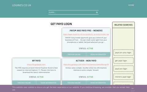 get payd login - General Information about Login - Logines.co.uk