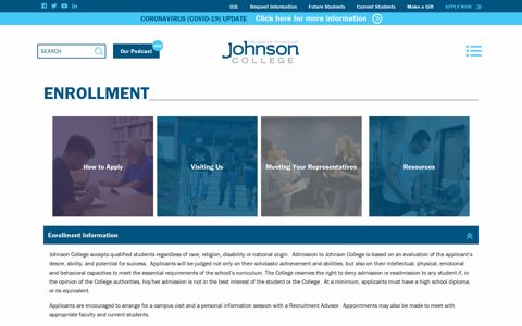Enrollment - Johnson College