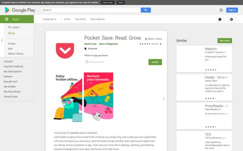 Pocket: Save. Read. Grow. - Apps on Google Play