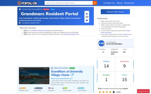 Grandmarc Resident Portal