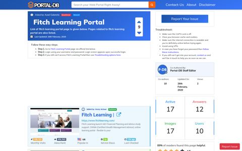 Fitch Learning Portal