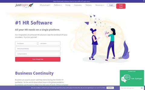 JustLogin: Singapore HR Management Software | HRM system