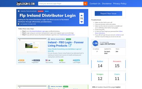 Flp Ireland Distributor Login - Logins-DB