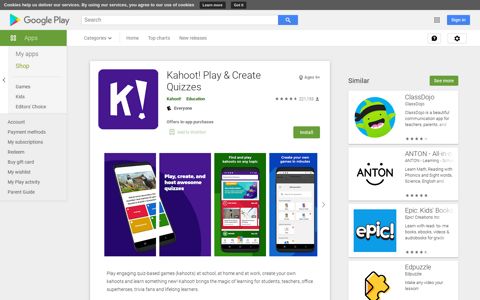 Kahoot! Play & Create Quizzes - Apps on Google Play