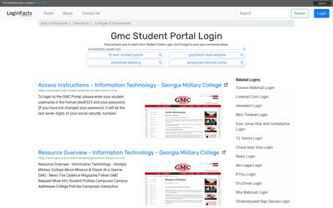 Gmc Student Portal Login - LoginFacts