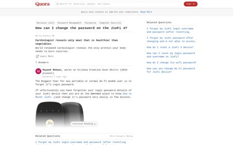 How to change the password on the JioFi 4 - Quora
