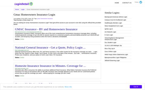 Gmac Homeowners Insurance Login GMAC Insurance - RV ...