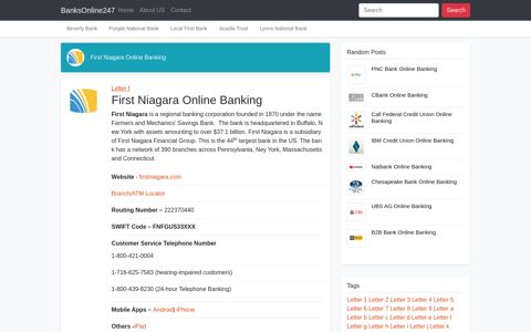 First Niagara Online Banking Sign-In - Byblos Bank Online Banking