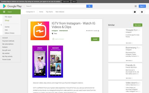 IGTV from Instagram - Watch IG Videos & Clips - Apps on ...