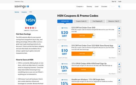 $20 Off HSN Coupons, Promo Codes & Deals 2020 - Savings ...