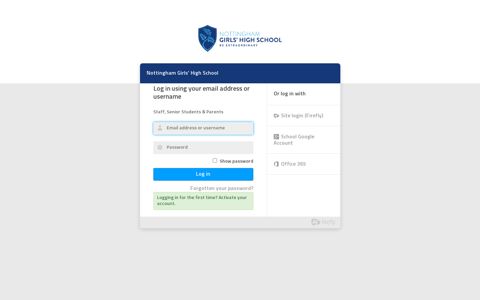 Nottingham Girls' High School: Login