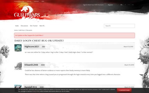 daily login chest bug or update? — Guild Wars 2 Forums