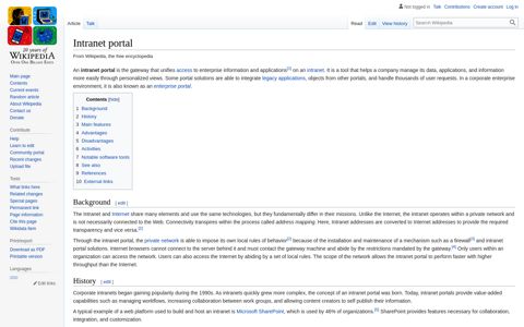 Intranet portal - Wikipedia