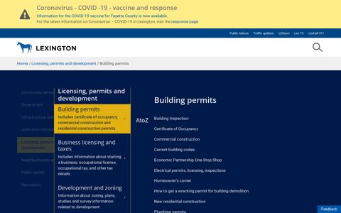 Building permits | City of Lexington