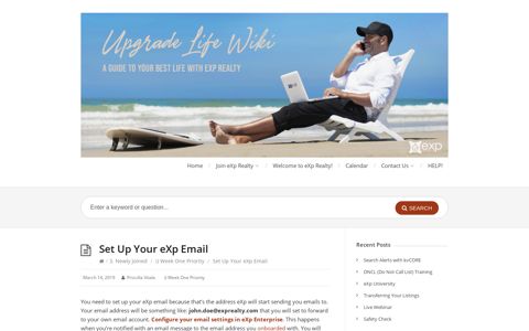 Set Up Your eXp Email – Upgrade Life WIKI
