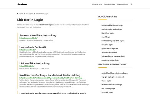 Lbb Berlin Login ❤️ One Click Access - iLoveLogin