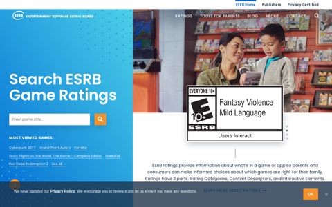 ESRB Game Ratings - ESRB Ratings