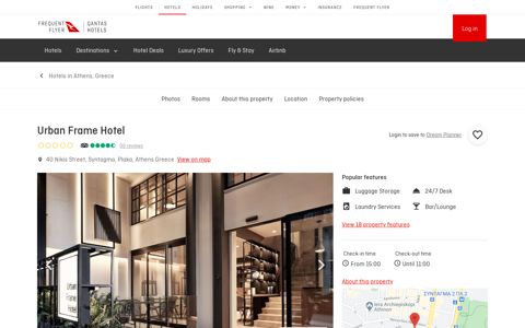 Urban Frame Hotel | Qantas Hotels