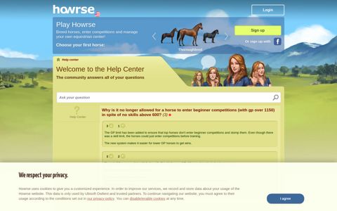 Help center - Howrse US