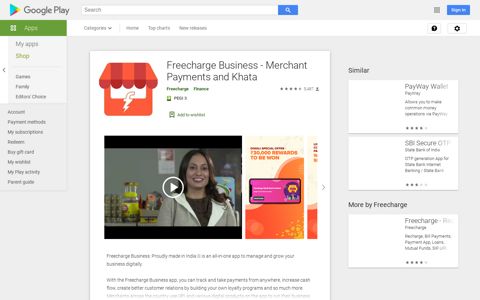 Freecharge Business - Merchant Payments and Khata – Apps ...