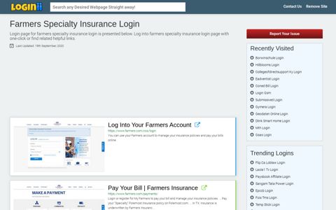 Farmers Specialty Insurance Login - Loginii.com