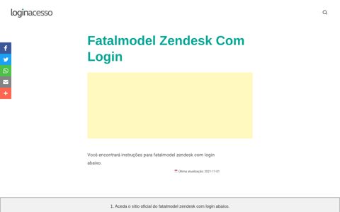 ▷ Fatalmodel Zendesk Com Login - Loginacesso.net