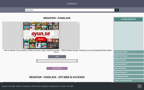 Register - fanSlave - Panoramica generale di accesso ...