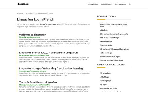 Linguafun Login French ❤️ One Click Access