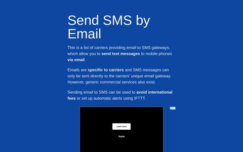 Email to SMS - Send Free SMS via Email