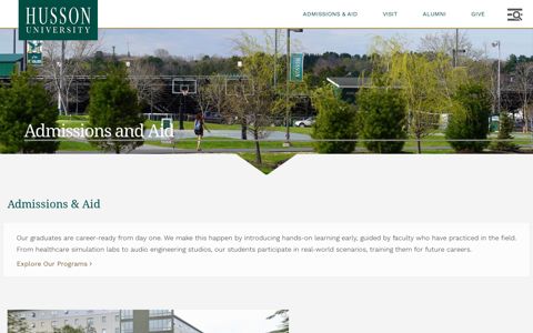 Admissions and Aid - Husson University