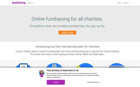 Free JustGiving membership for charities - JustGiving
