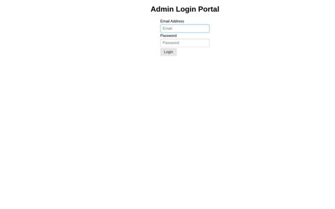 Admin Login Portal | HR Fuse