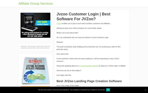 Jvzoo Customer Login | Best Software For JVZoo? – Affiliate ...