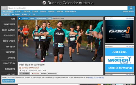 HBF Run for a Reason in Perth, Western Australia
