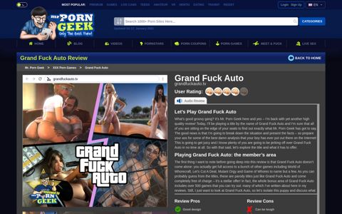 Play Grand Fuck Auto: Free XXX Porn Game - MrPornGeek