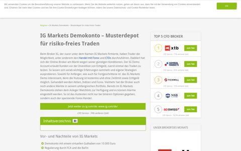 IG Markets Demokonto 2020 » Mit IG Musterdepot risikofrei ...