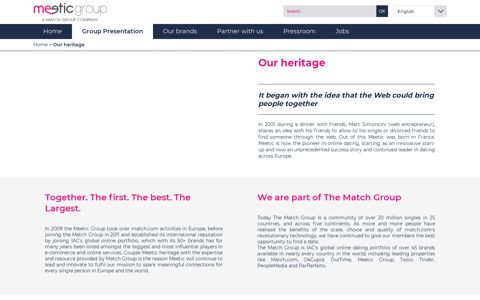 heritage - Meetic Group