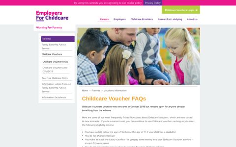 Childcare Voucher FAQs - Employers For Childcare