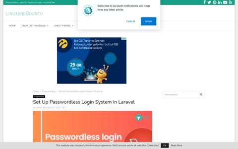 Set Up Passwordless Login System in Laravel
