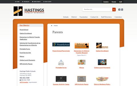 Parents - Hastings Public Schools