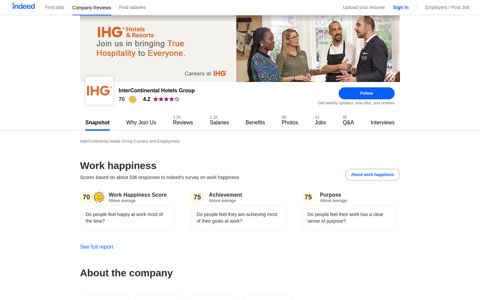 InterContinental Hotels Group Careers and Employment ...