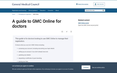 A doctor's guide to GMC Online