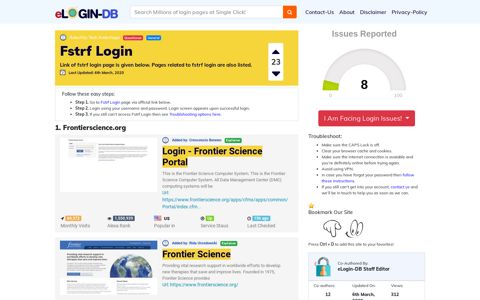 Fstrf Login - A database full of login pages from all over the ...