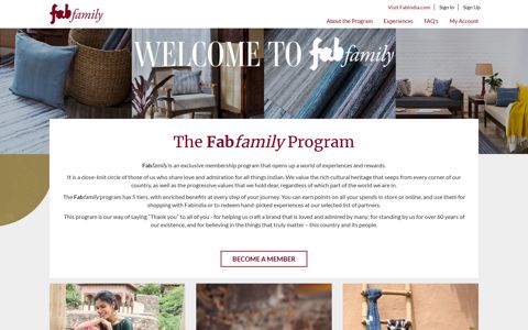 The Fabfamily Program - About The Program - Fabindia