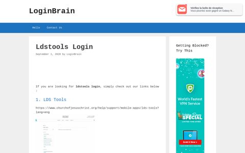 Ldstools - Lds Tools - LoginBrain