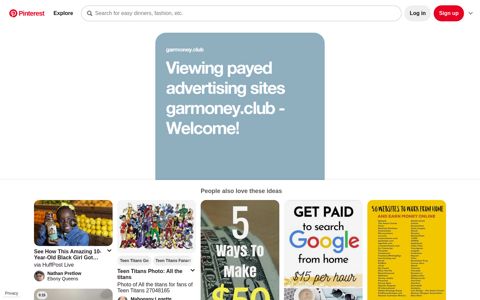 Viewing payed advertising sites garmoney.club - Welcome ...