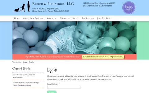 Log In - Fairview Pediatrics