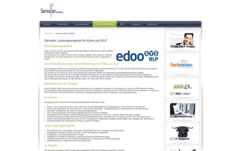 Edoo.sys RLP Hosting - Servator Consulting GmbH